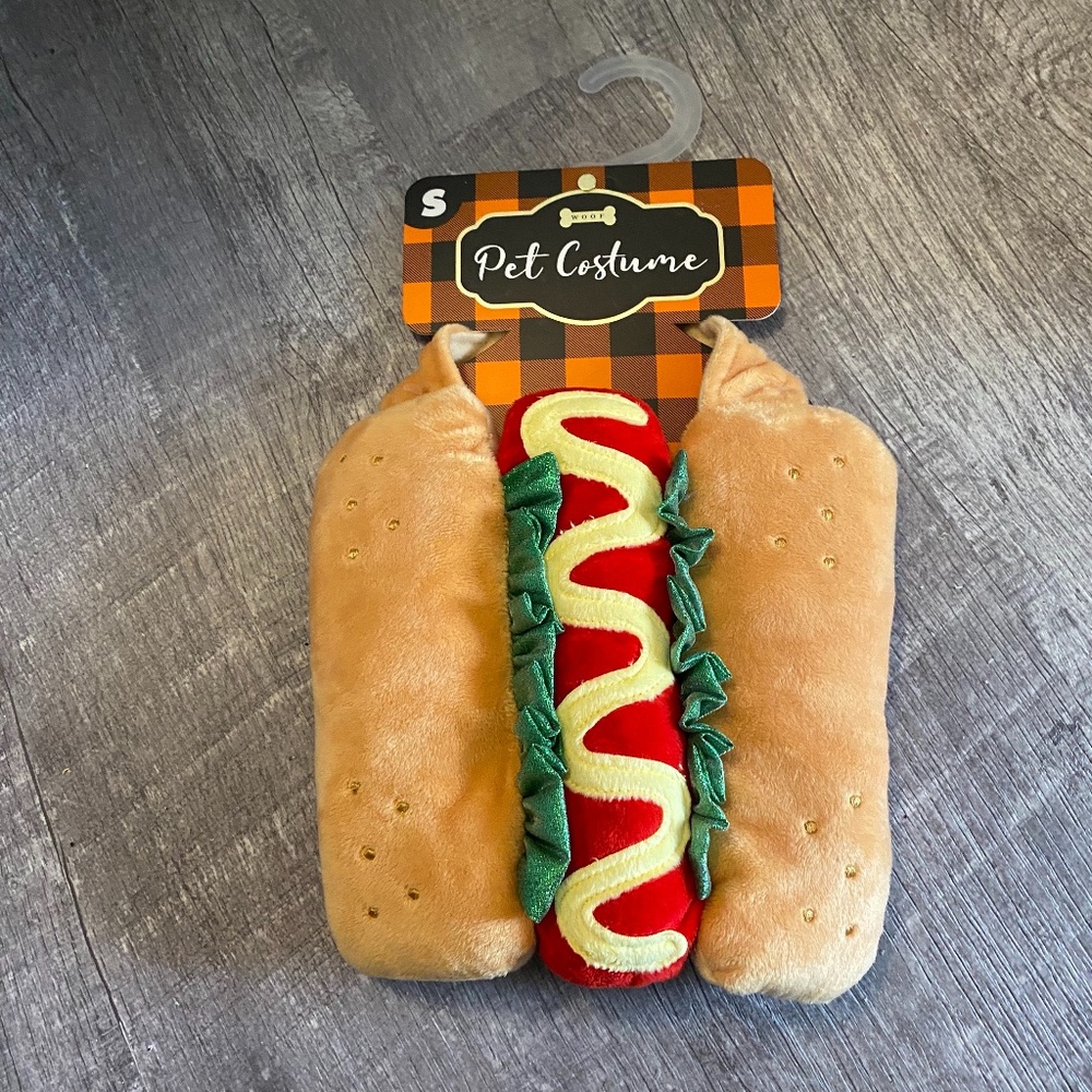 Hot Dog Pet Dog Costume Small NWT
